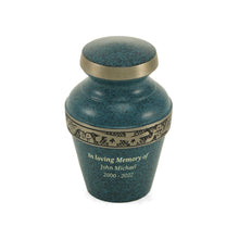 Elysium Evening Blue Keepsake Urn - Personalized