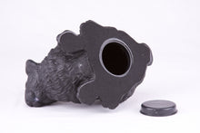 Black Rabbit Resin Figurine Pet Urn - Bottom