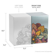 Mandala Pewter Companion Urn - Right Side - Dimensions