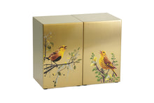 Birds Bronze Companion Urn - Right Side - Artistic