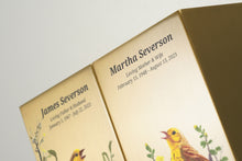 Birds Bronze Companion Urn - Right Side - Artistic