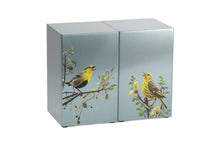 Birds Pewter Companion Urn - Right Side - Artistic