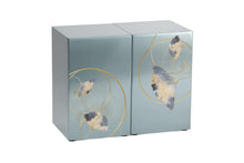 Ginkgo Leaf Pewter Companion Urn - Left Side - Artistic