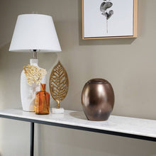 Antique Metallic Dome Top Ceramic Adult Cremation Urn - Lifestyle