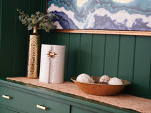 White Heart Column Lighted Ceramic Adult Cremation Urn - Lifestyle