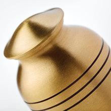 Classic Bronze Three Band Large Cremation Urn - Artistic