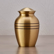 Classic Bronze Three Band Medium Cremation Urn - Lifestyle
