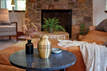 Classic Bronze Three Band Medium Cremation Urn - Lifestyle 