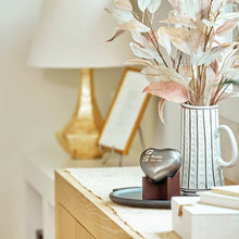 Two Pewter Paw Slate Heart Small Pet Cremation Urn - Lifestyle