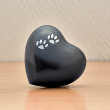 Two Pewter Paw Slate Heart Small Pet Cremation Urn - Lifestyle