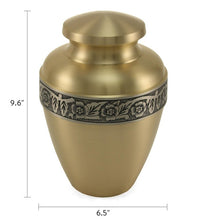 Elysium Bronze Adult Cremation Urn - Dimensions
