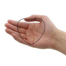 Moonlight Blue Brass Heart Keepsake with Glossy Finish - Dimensions