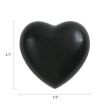 Onyx Brass Heart Keepsake Urn - Dimensions