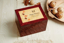 Autumn Leaves Memory Chest Extra Large Cremation Urn - Lifestyle
