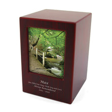 Cherry Photo Frame Extra Large Pet Cremation Urn - Personalized