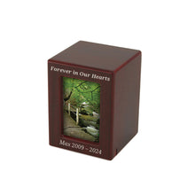 Cherry Photo Frame Small Pet Cremation Urn - Personalized