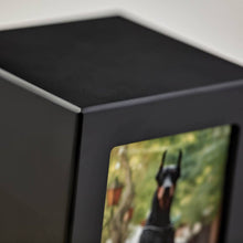 Black Photo Frame Large Pet Cremation Urn - Artistic