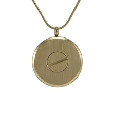 Bronze Round Hinged Heart Cremation Pendant - Artistic