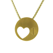 Bronze Off-Centered Heart Pendant Cremation Jewelry - Artistic