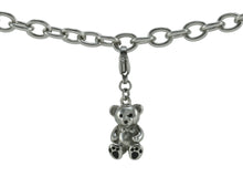 Stainless Steel Teddybear Cremation Charm - Artistic