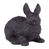 Black Rabbit Resin Figurine Pet Urn