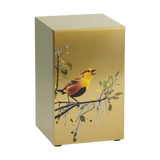 Birds Bronze Companion Urn - Left Side