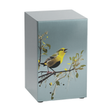 Birds Pewter Companion Urn - Left Side