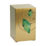 Ginkgo Leaf Bronze Companion Urn - Right Side