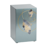 Ginkgo Leaf Pewter Companion Urn - Right Side