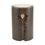 Taupe Lily Column Lighted Ceramic Adult Cremation Urn