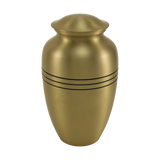 Classic Bronze Three Band Adult Cremation Urn
