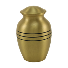 Classic Bronze Three Band Medium Cremation Urn