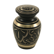 Classic Engraved Brass Ornate Keepsake Urn