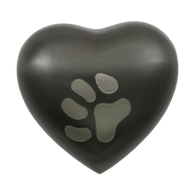 Slate Heart Paw Print Pet Keepsake Urn