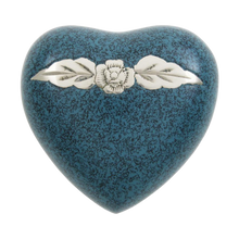 Elysium Evening Blue Heart Keepsake Urn