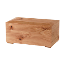 Solid Hickory Natural Knots Wood Adult Cremation Urn