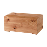 Solid Hickory Natural Knots Wood Adult Cremation Urn