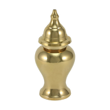 Shiny Brass Extra Small Pet Cremation Urn