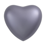 Matte Periwinkle Brass Heart Keepsake Urn