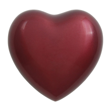 Crimson Brass Heart Keepsake with Glossy Finish