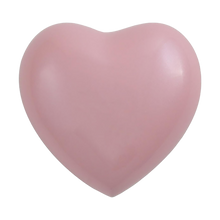 Pink Brass Heart Keepsake with Pearl Gloss Finish 