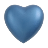 Blue Aluminum Heart Keepsake with Jewel-Tone Gloss