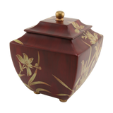 Orchid Burgundy Adult Cremation Urn
