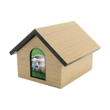 Tan Pet House Photo Slot Large Cremation Urn