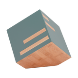 Geometric Bamboo Matte Sage Adult Cremation Urn