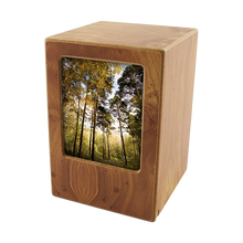 Natural Finish Photo Frame Extra Large Pet Cremation Urn
