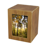 Natural Finish Photo Frame Large Pet Cremation Urn