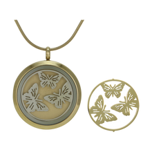 Bronze Round Hinged Heart Cremation Pendant