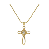 Infinity Cross Bronze Pendant Cremation Jewelry