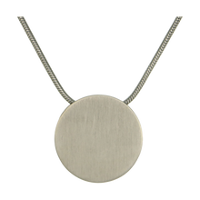 Pewter Plain Round Pet Cremation Pendant